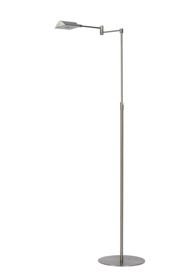 Lucide NUVOLA - Stehlampe Mit Leselampe - Ø 20 cm - LED Dim. - 1x9W 3000K - Chrom Matt - UIT